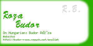 roza budor business card